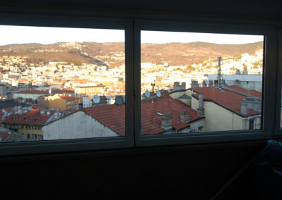 veranda scorrevole alluminio taglio termico per abitazione privata Trieste